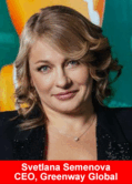 Svetlana Semenova, CEO of Greenway Global