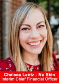 Chelsea Lantz interim Chief Financial Officer of Nu Skin Enterprises smiling headshot