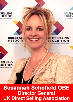 Susannah Schofield OBE, Director General of the UK Direct Selling Association (DSA UK)